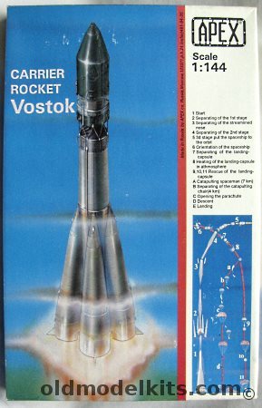 Apex 1/144 Vostok  Yuri Gagarin Space Rocket, ML1001 plastic model kit